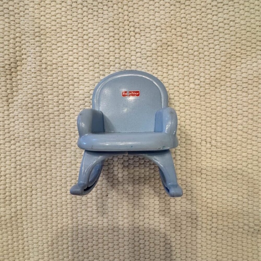 Fisher Price My First Dollhouse Blue Rocking Chair